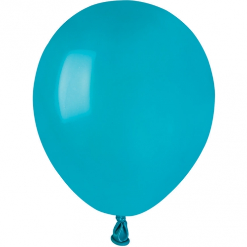 50 Ballons Turquoise Mat Ø13cm 