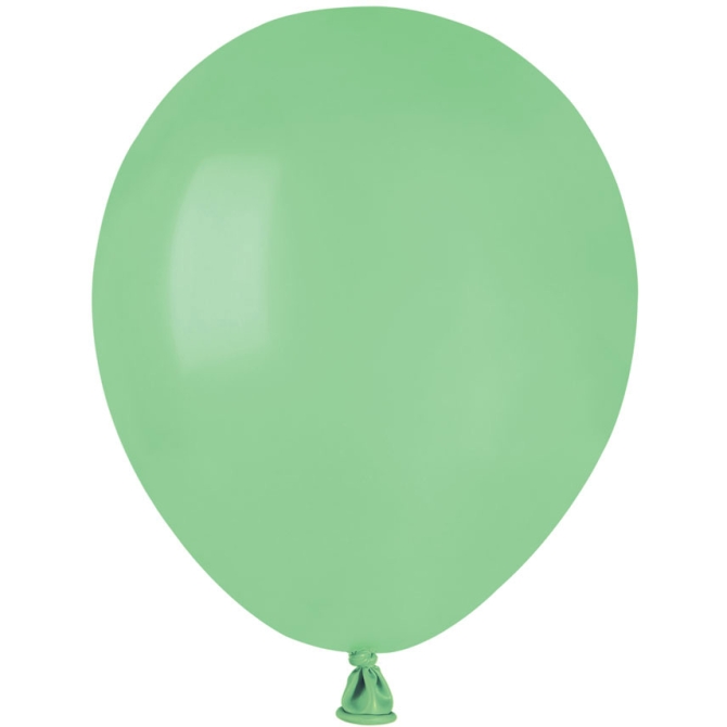 50 Ballons Vert menthe Mat 13cm 