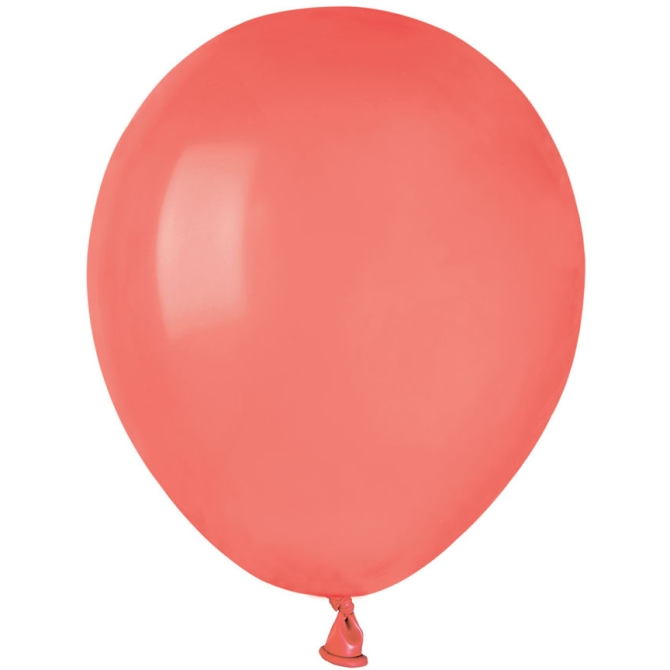 50 Ballons Corail Mat 13cm 
