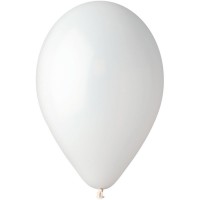 10 Ballons Blanc Mat 30cm