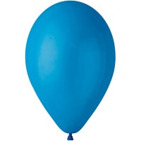 10 Ballons Bleu Mat 30cm
