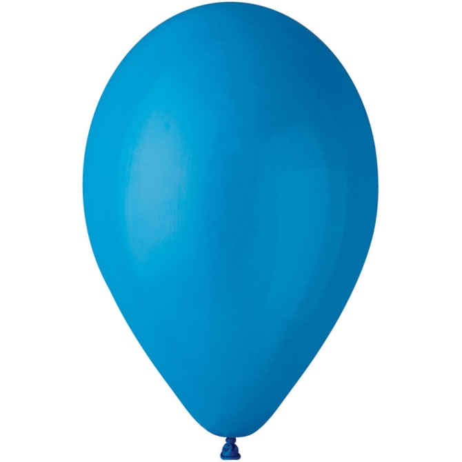 10 Ballons Bleu Mat 30cm 