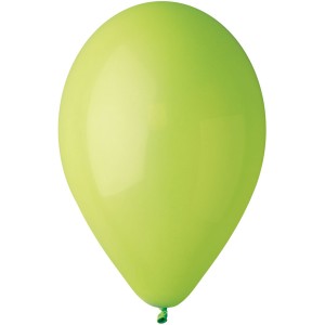 10 Ballons Vert anis Mat Ø30cm