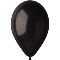10 Ballons Noir Mat 30cm