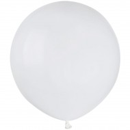10 Ballons Blanc Mat Ø48cm