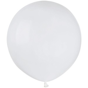 10 Ballons Blanc Mat Ø48cm