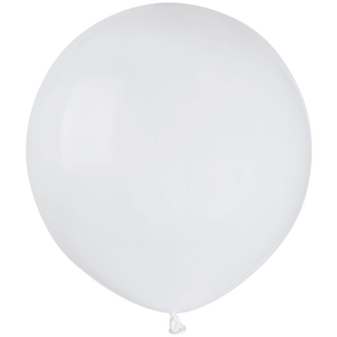 10 Ballons Blanc Mat 48cm 