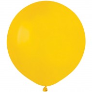 10 Ballons Jaune Mat Ø48cm