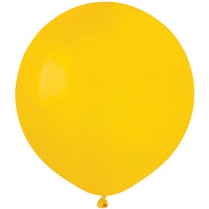 10 Ballons Jaune Mat 48cm