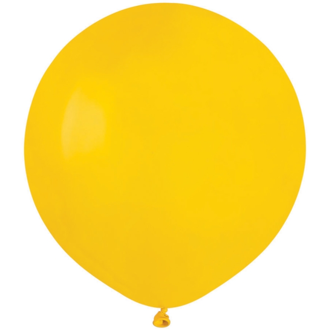 10 Ballons Jaune Mat 48cm 