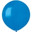 10 Ballons Bleu Mat 48cm