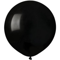 10 Ballons Noir Mat 48cm