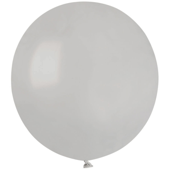 10 Ballons Gris Mat Ø48cm 