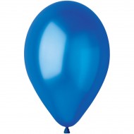10 Ballons Bleu roi Nacré Ø30cm