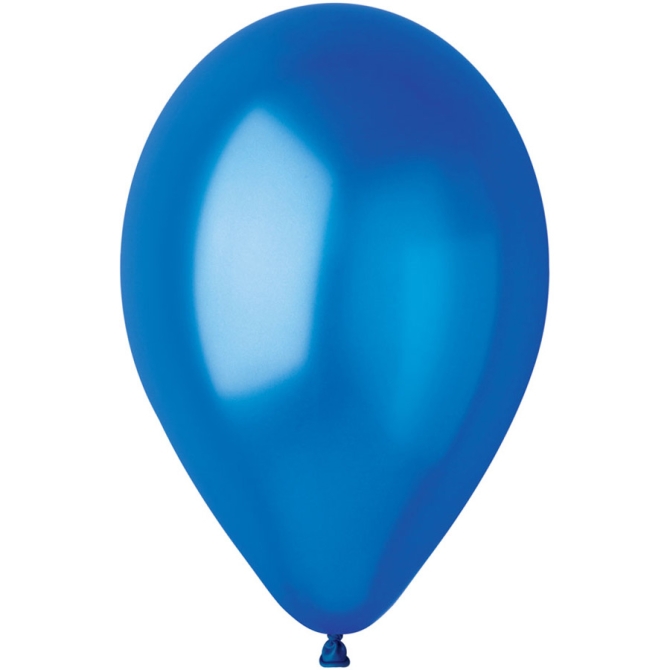 10 Ballons Bleu roi Nacr 30cm 