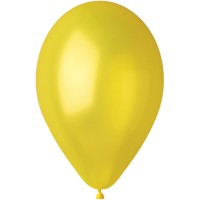 10 Ballons Jaune Nacr 30cm