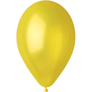 10 Ballons Jaune Nacré Ø30cm