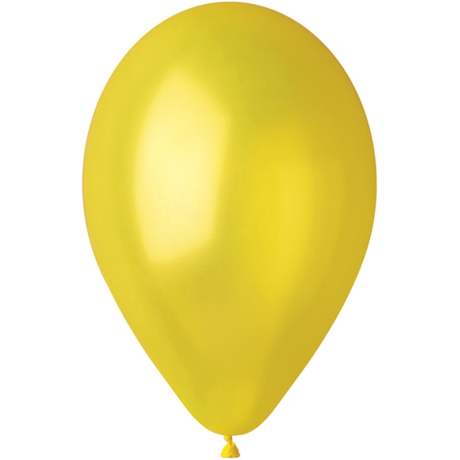 10 Ballons Jaune Nacré Ø30cm 