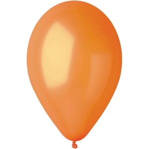 10 Ballons Orange Nacré Ø30cm