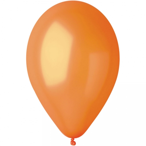 10 Ballons Orange Nacré Ø30cm 