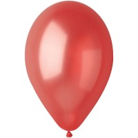 10 Ballons Rouge Nacr 30cm