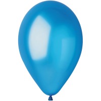 10 Ballons Bleu Nacr 30cm