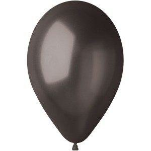 10 Ballons Noir Nacré Ø30cm
