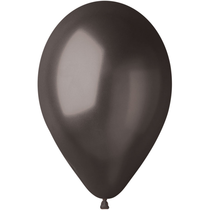 10 Ballons Noir Nacr 30cm 