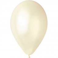 10 Ballons Ivoire Nacré Ø30cm