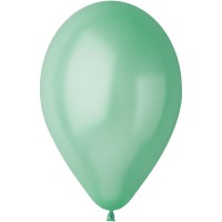 10 Ballons Vert eau Nacr 30cm
