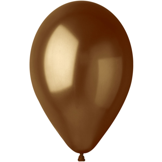 10 Ballons Marron Nacr 30cm 