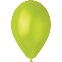 10 Ballons Vert anis Nacr 30cm
