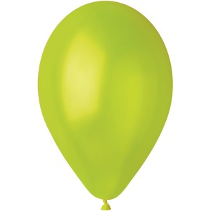 10 Ballons Vert anis Nacr 30cm