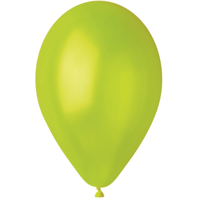 10 Ballons Vert anis Nacr 30cm 
