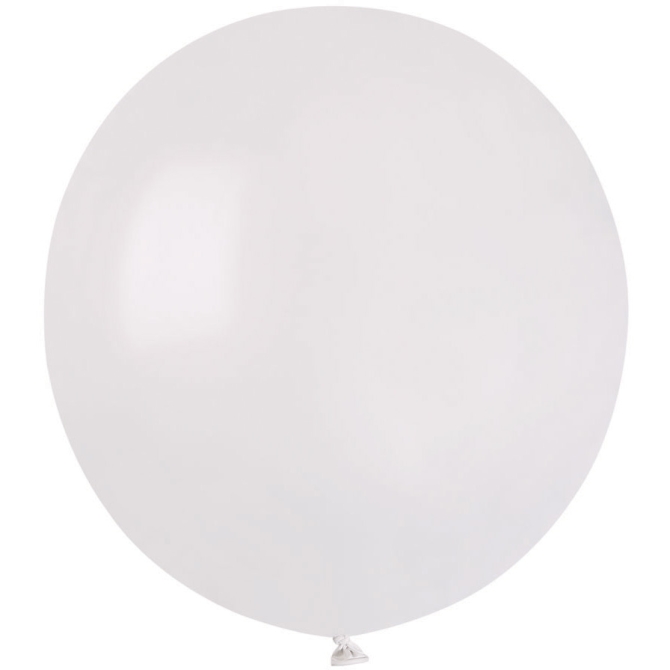 10 Ballons Blanc Nacr 48cm 