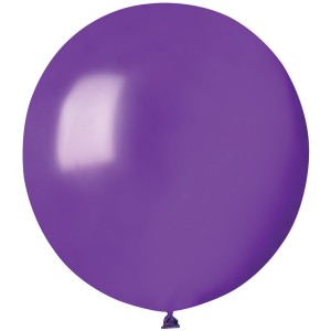 10 Ballons Violet Nacré Ø48cm