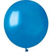 10 Ballons Bleu Nacr 48cm