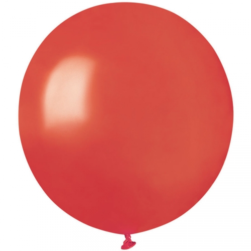 10 Ballons Rouge Nacré Ø48cm 