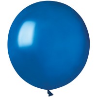 10 Ballons Bleu roi Nacr 48cm