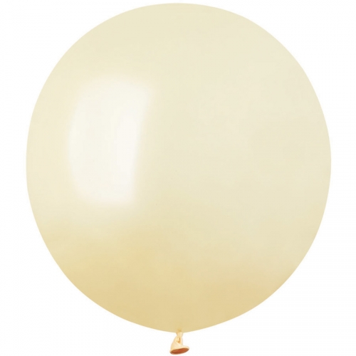 10 Ballons Ivoire Nacré Ø48cm 