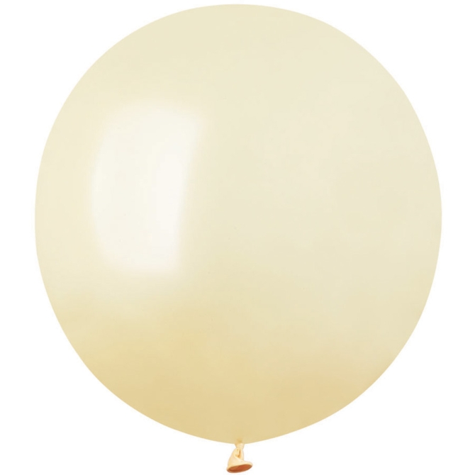 10 Ballons Ivoire Nacr 48cm 