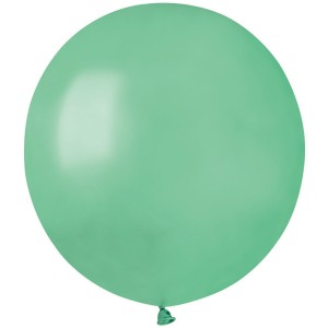 10 Ballons Vert eau Nacr 48cm