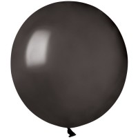 10 Ballons Noir Nacr 48cm