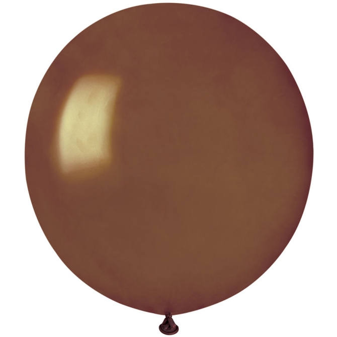 10 Ballons Marron Nacr 48cm 