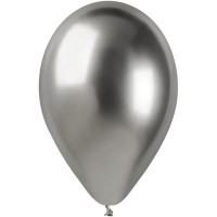 5 Ballons Argent Chrom 33cm