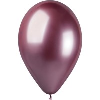 5 Ballons Rose Chrom 33cm