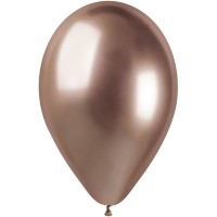5 Ballons Rose Gold Chrom 33cm
