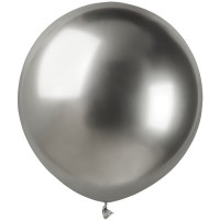 3 Ballons Argent Chrom 48cm