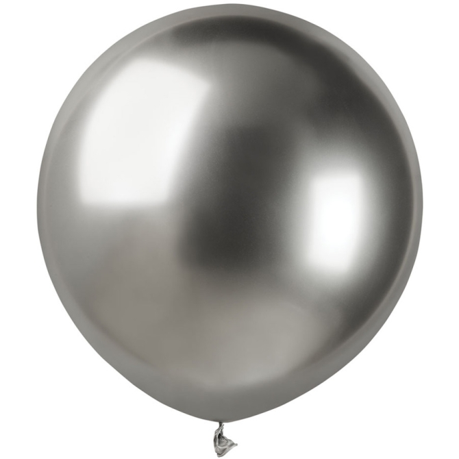 3 Ballons Argent Chrom 48cm 