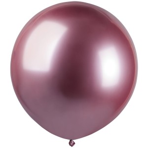 3 Ballons Rose Chrom 48cm
